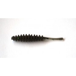 Силіконова приманка на хижу рибу, Taipan Midge, 1,6 дюйма, 20шт/уп, колір №01 Green pumpkin